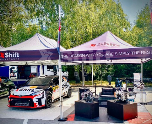 Stánek X Shift na Barum Czech Rally Zlín